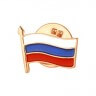 Золотой значок триколор (флаг России) 1001Кр