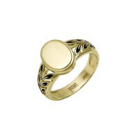 Золотое кольцо с эмалью в виде лепестков 3004М